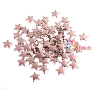 Мъниста звезди 60 бр. 1 cm Розово злато
