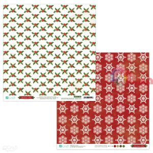 Дизайнерски картон, двустранен 30.5x30.5cm 190 g/m² Коледа 02