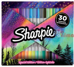 Комплект перманентни маркери Sharpie Fold 30 бр.