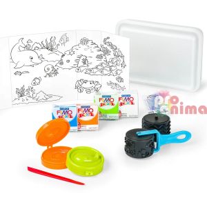 Креативен детски комплект от полимерна глина Fimo Kids Tool Box Sealife