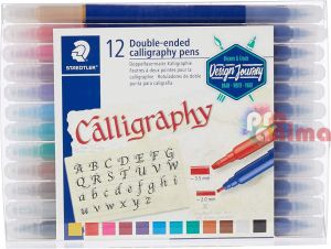 Комплект калиграфски маркери Design Journey, 12 цвята