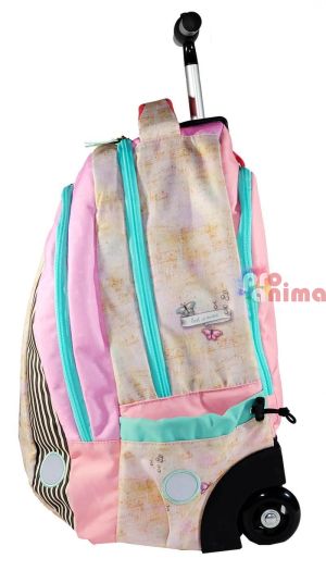 Ученическа раница с колелца за момиче Santoro Gorjuss Lost in Music Две отделения