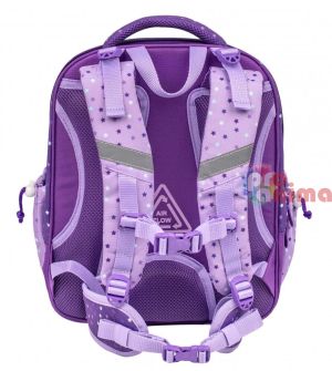 Ергономична ученическа раница с три отделения Belmil Unicorn Rainbow