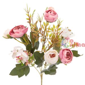 Декоративен букет камелии DP Craft, 29 cm , розов