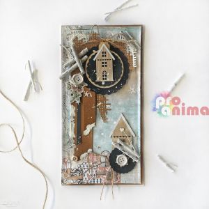 Къщички за декорация DP Craft, 7 бр.