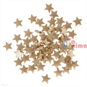 Мъниста за декорация Звезди 60 бр. 1.5 cm Златисти