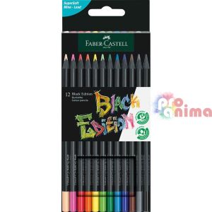 Цветни моливи Faber-Castell Black Edition 12 цвята