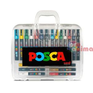 Комплект акрилни маркери POSCA 20 броя, в куфарче