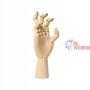 Дървен модел на дясна ръка за рисуване Renesans 25 cm
