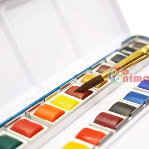 Акварелни бои за рисуване Phoenix, 24 цвята