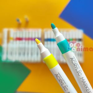 Комплект акрилни маркери Bruno Visconti Scetch&Art, 24 цвята, объл връх 1-3 mm