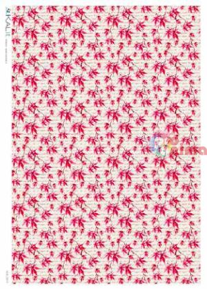 Декупажна хартия оризова KALit A4 Цветя 214