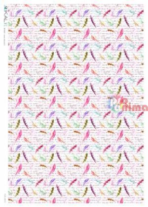 Декупажна хартия оризова KALit A4 Цветя 210