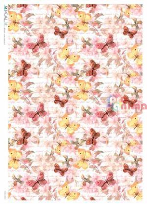 Декупажна хартия оризова KALit A4 Цветя 207