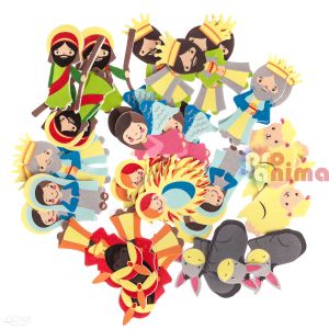 Стикери от гумирана пяна (фоам) DP Craft, Рождество, 36 бр.