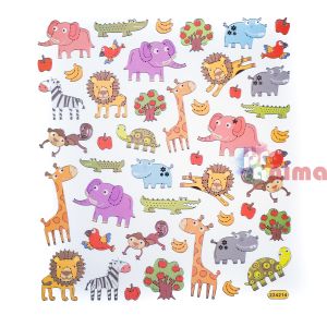 Стикери с глитер DP Craft Zoo, 48 бр.