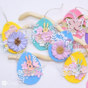 Шаблон за изрязване и релеф DP Craft, 9 бр. клонки