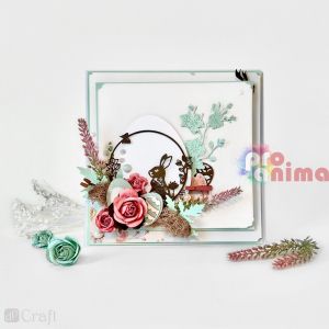 Щанца за изрязване и релеф, магнолия, 2 бр.