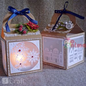 Щанца за изрязване и релеф DP Craft, ажурни снежинки, 6 бр.