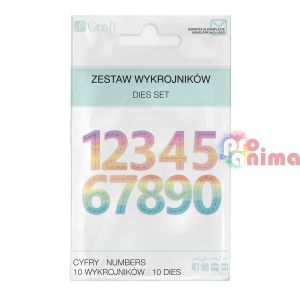 Щанца за релеф DP Craft, 10 бр., цифри