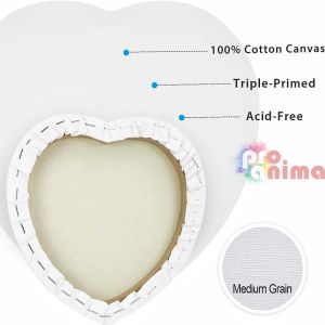 Платно за рисуване сърце 40 cm Phoenix Artist опънато на подрамка