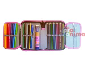 Комплект На училище със Staedtler- пълен несесер, 1 цип, за момиче