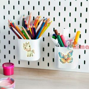 Стикери от винил Сладки животни, 4-6 cm, 50 бр.