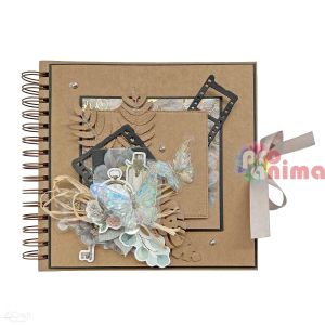 Блестящи стикери пеперуди от прозрачно фолио, 20 бр., лунен камък