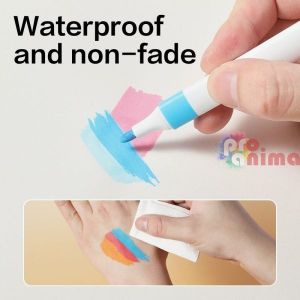 Комплект акрилни маркери Deli, 24 цвята, объл връх