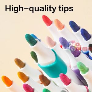 Акрилни маркери Deli Color, 36 цвята, объл връх