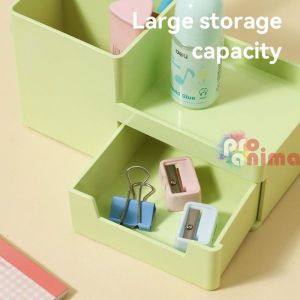 Органайзер за бюро с 4 отделения, зелен