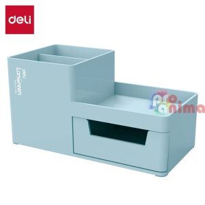 Органайзер за бюро Deli LonGreen Z419, 4 отделения, син