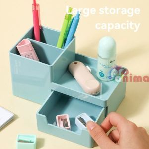 Син органайзер за бюро с 4 отделения, Deli