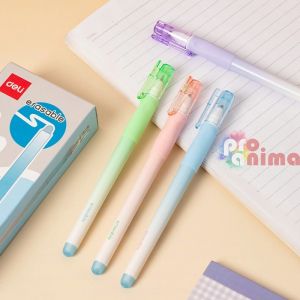 Изтриваема химикалка Deli, синя, 0.5 mm