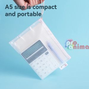 Папка с цип Deli, формат A5, РVC 230 mic и текстил