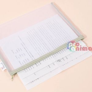 Папка с цип Deli, формат A4, мрежа от полиестер, 330 mic