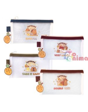 Несесер Капибара, прозрачна мрежа, 22 x 11 cm