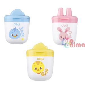 Острилка Deli ER01300, с контейнер, единична, детска