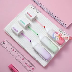 Текстмаркер Deli с аромат на роза, розов