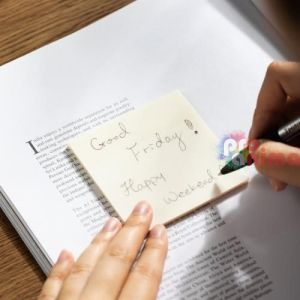 Самозалепващи, прозрачни листчета Deli, 50 бр.