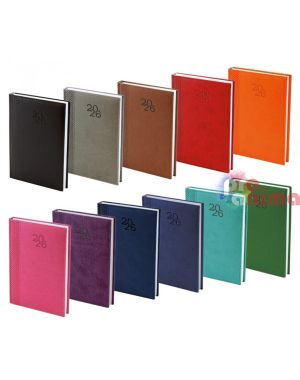 Бележник с дати 2026, 14 х 20 cm, термо с кант, 168 л.