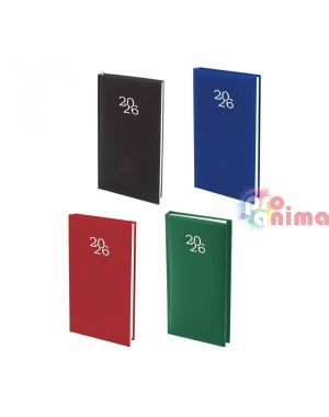 Бележник с дати 2026, 8 х 16 cm, книговинил, 64 л.