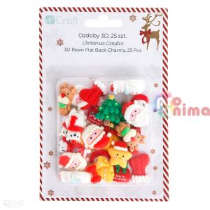 Коледни сладки- 10 бр. фигурки за декорация
