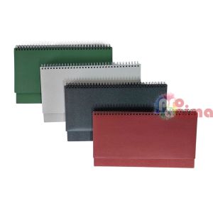 Настолен календар-бележник с дати и часове (планер 2026), твърди корици, 54 листа