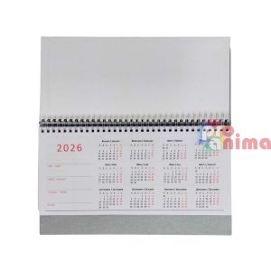 Настолен планер 2026- за графици, твърди корици, еко