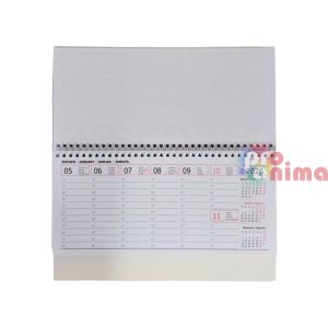 Настолен календар-бележник с дати и часове, планер 2026 за графици, ламинат