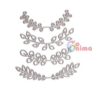 Шаблони за изрязване / щанци Клончета, 4 бр.