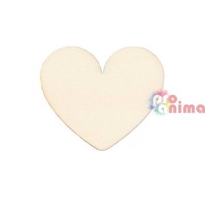 Дървени фигурки за декорация 100 x 85 mm, 20 бр., Сърца