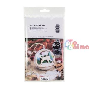 Дървени фигури за прозрачни фигури, Сърна и елха