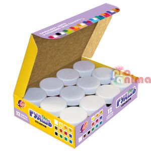 Темперни бои в бурканчета Луч Зоо, 12 цвята